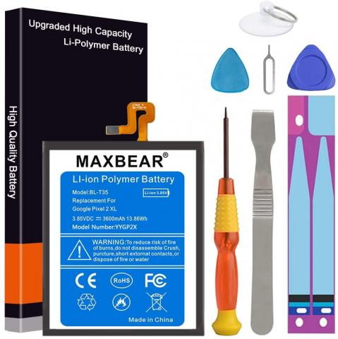 MAXBEAR Battery for HTC Google Pixel 2 XL