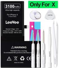 LeeVee Replacement Battery For iPhone X - 3100mAh